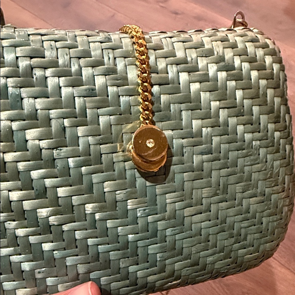 Vintage Woven Structured Crossbody or Shoulder Bag - Picture 5 of 9